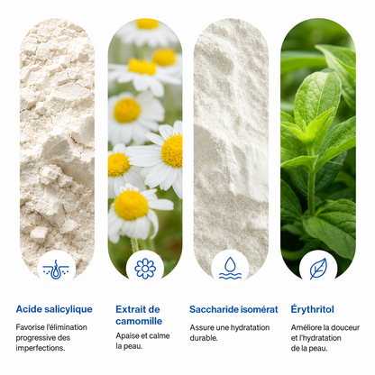 Gel douche à 1 % d'acide salicylique