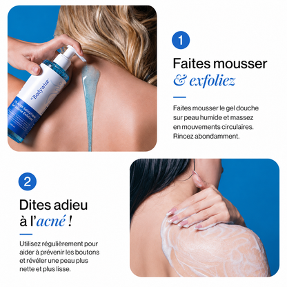 Gel douche à 1 % d'acide salicylique