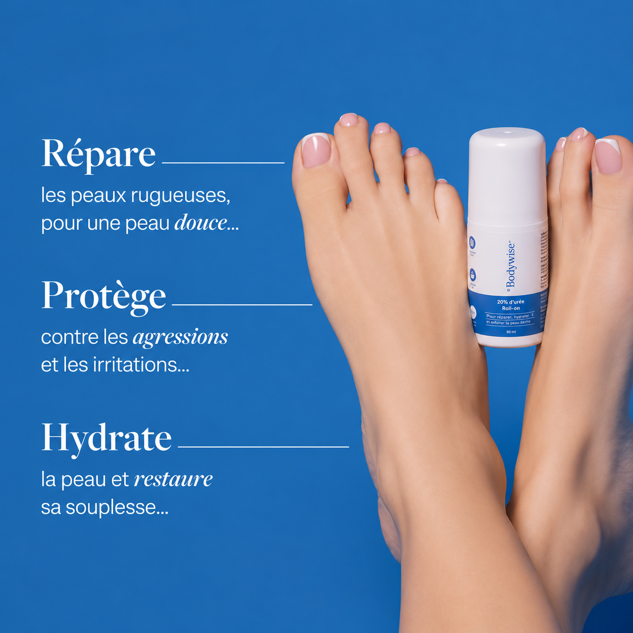 Roll-on pour les pieds et les talons à 20 % d'urée